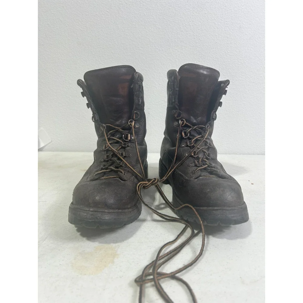 Danner‎ Gore-Tex Leather Hiking Boots Dark Brown Vibram Sole Work Boots Mens